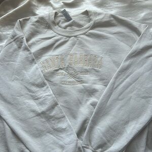 Gildan Cream Santa Barbara Sweatshirt